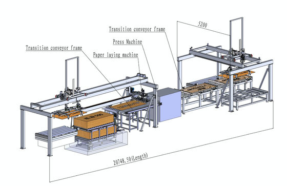 ποιότητας  6m Short Cycle Lamination Hot Press Laminating  160 Sheets Hour εργοστάσιο