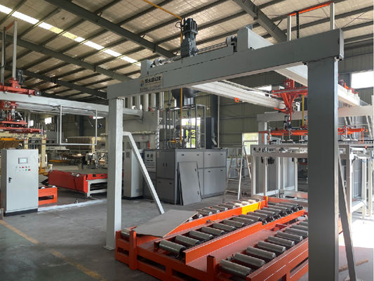 ποιότητας  3kw Melamine Press Machine Short Cycle Press Line For Laminates 1800 ton εργοστάσιο